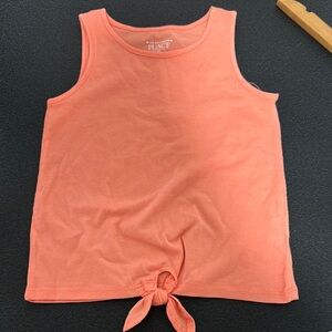 Place Coral Tank Top with Tie Detail